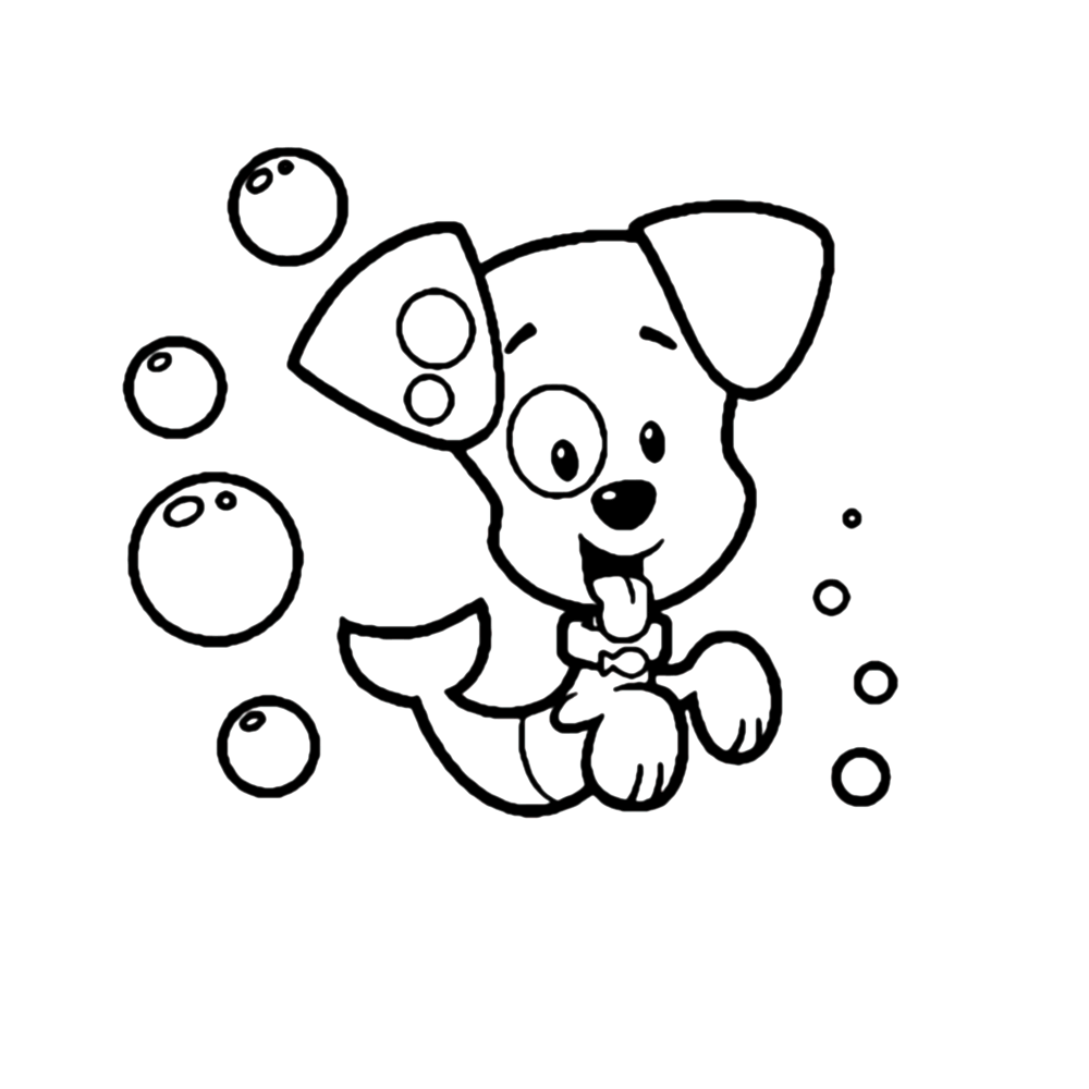 Plansa de colorat cu Bubble Guppies 22 20
